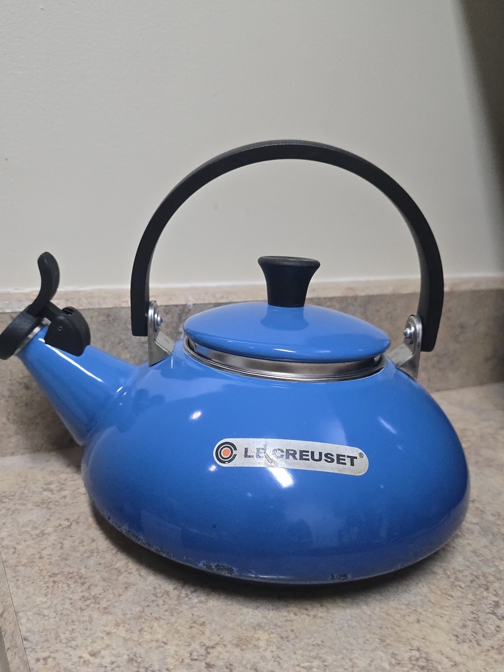 Le Creuset Blue Whistling Tea Kettle